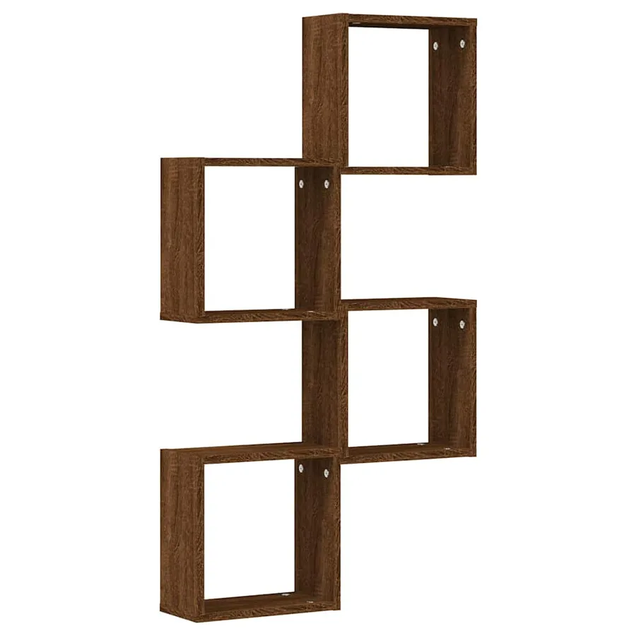 Étagères murales sous forme cube 4 pcs chêne marron 30x15x30cm - 4