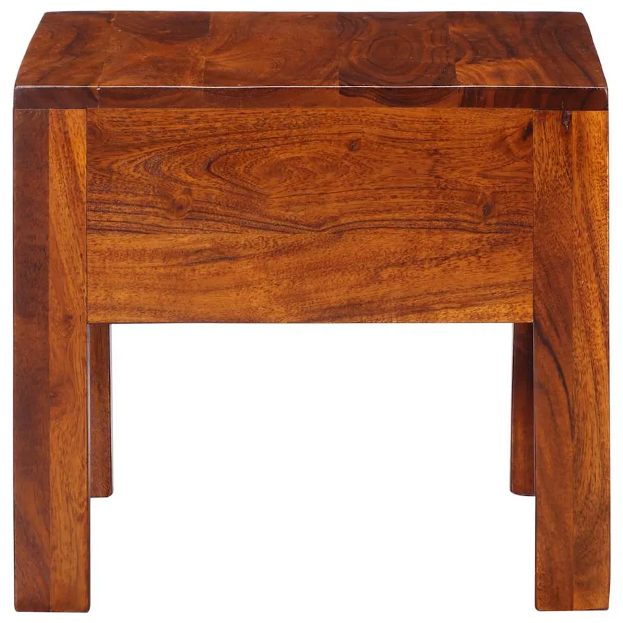 Tables de chevet 2 pcs 40x40x36 cm bois d'acacia massif - 3