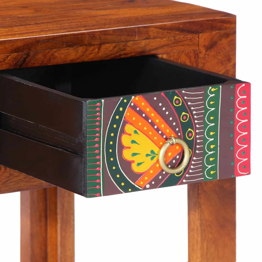 Tables de chevet 2 pcs 40x40x36 cm bois d'acacia massif - 6