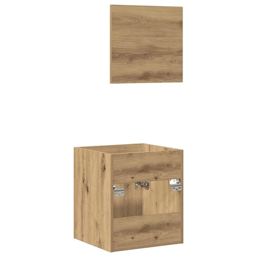 Ensemble de meubles salle de bain 2 pcs bois d'ingénierie - 8