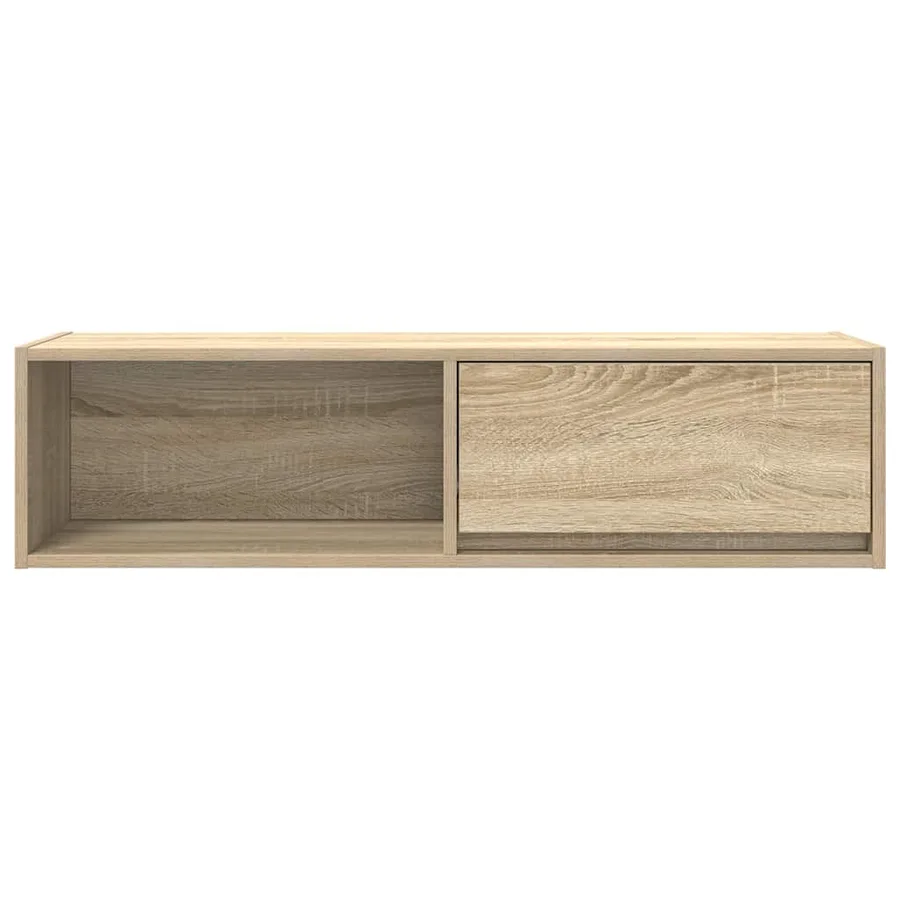 Meuble TV chêne sonoma 100x31x25,5 cm bois d'ingénierie - 6
