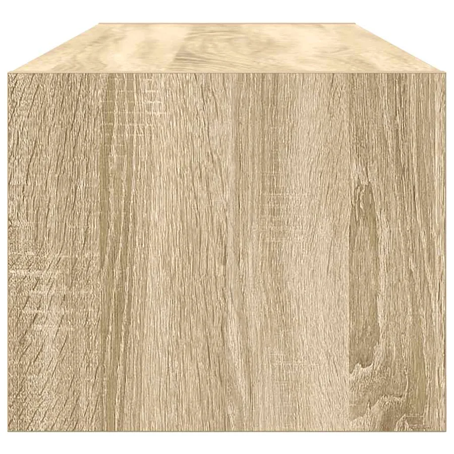 Meuble TV chêne sonoma 100x31x25,5 cm bois d'ingénierie - 7