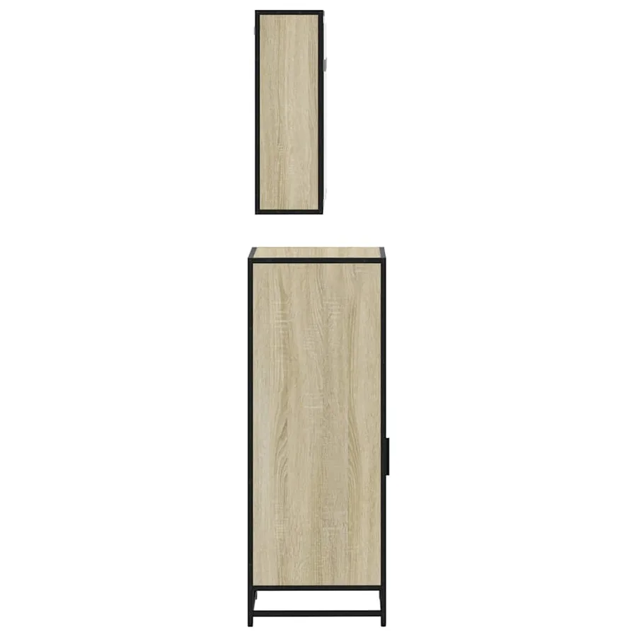 Ensemble de meubles de salle de bain 3 pcs chêne sonoma - 7