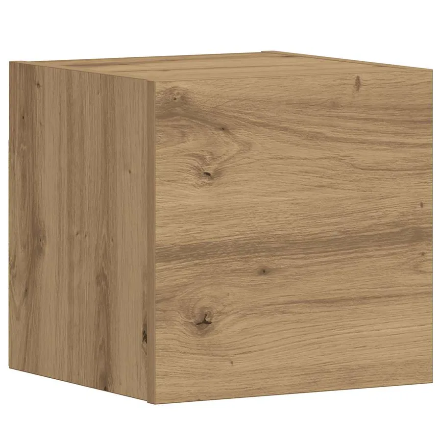 Meubles TV muraux 5 pcs chêne artisanal bois d'ingénierie - 6