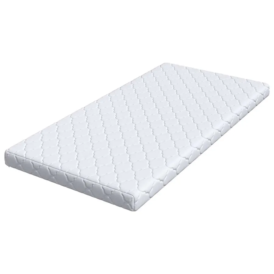 Matelas Blanc 100 x 200 cm Tissu jacquard - 4