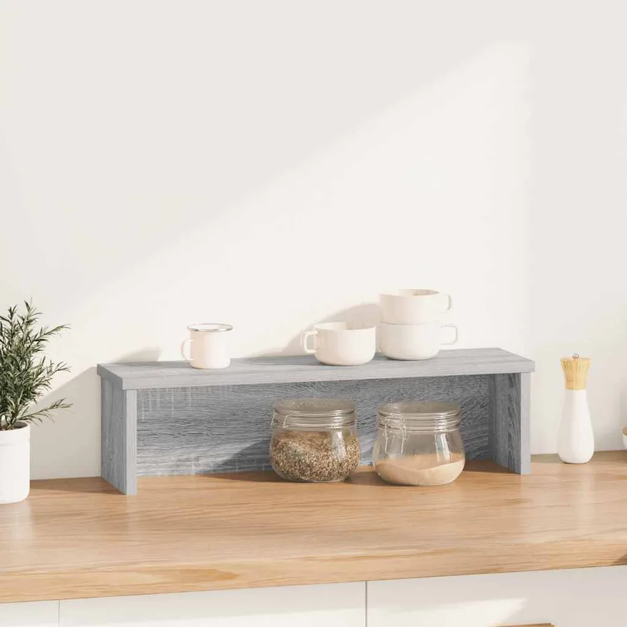 Étagère de cuisine empilable sonoma gris 50x15x16 cm - 2