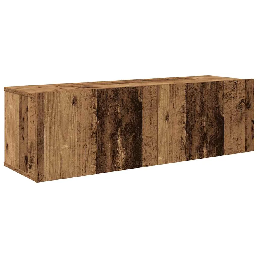 Ensemble de meuble TV mural 4 pcs vieux bois bois d'ingénierie - 6