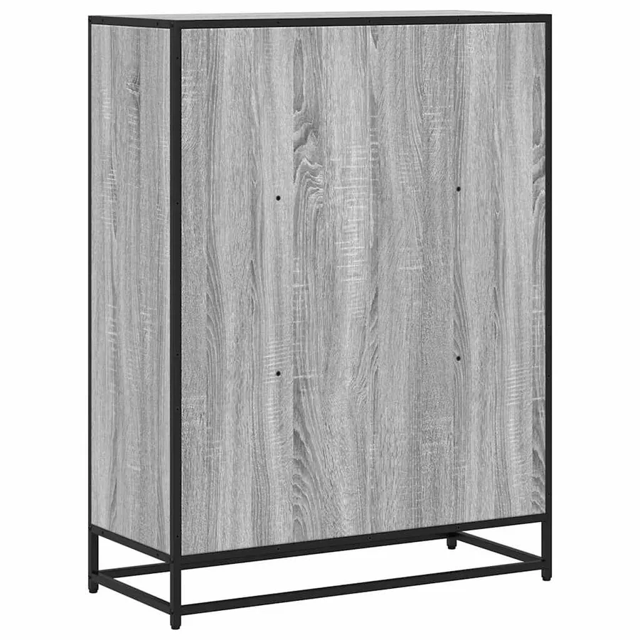 Bibliothèque sonoma gris 80,5x35x107,5 cm bois d'ingénierie - 6
