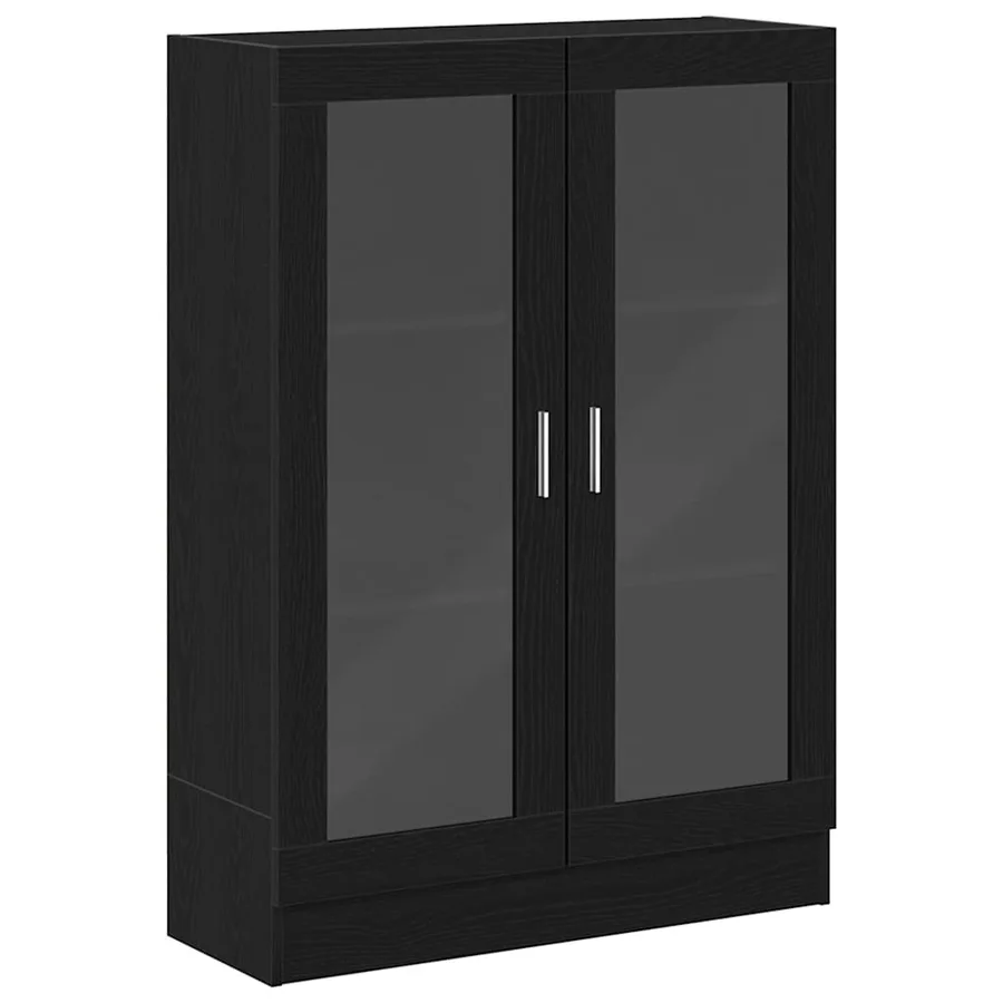 Bibliothèque chêne noir 82,5x30,5x115 cm bois d'ingénierie - 2