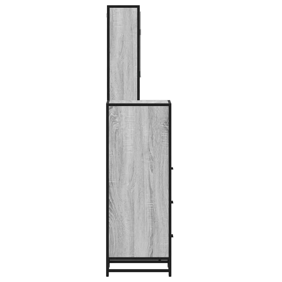 Ensemble de meubles de salle de bain 3 pcs Sonoma gris - 6