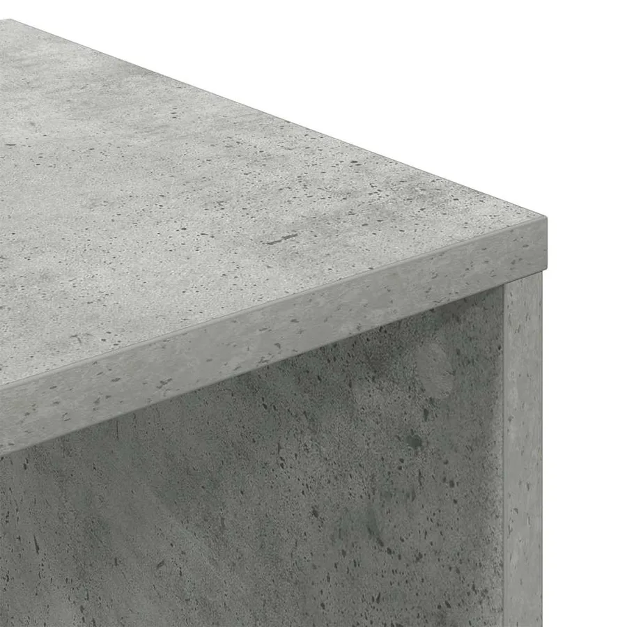 Bibliothèque gris béton 34x31x112 cm bois d'ingénierie - 7