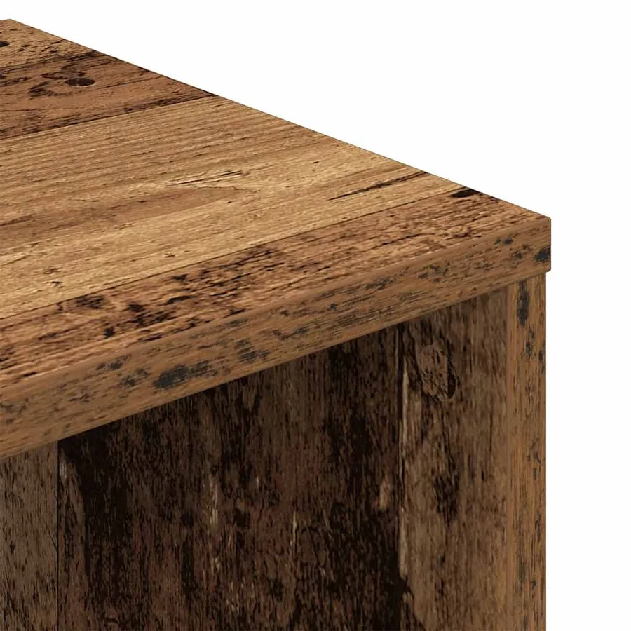 Bibliothèque vieux bois 34x31x112 cm bois d'ingénierie - 7