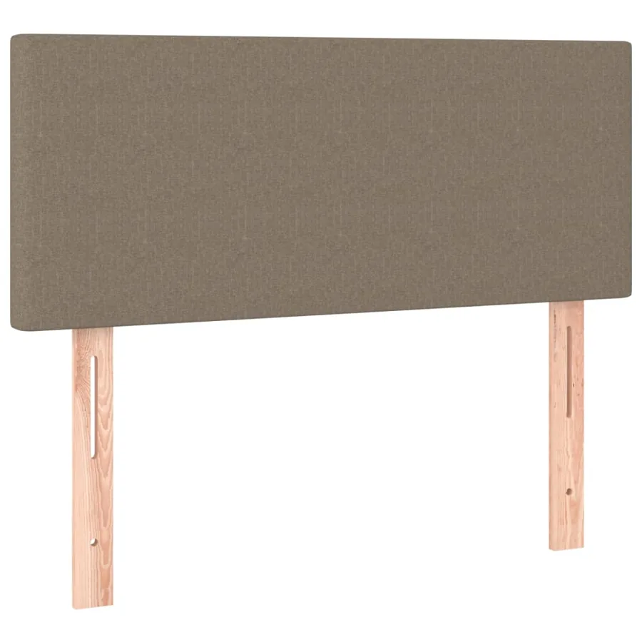 Sommier à lattes de lit avec matelas Taupe 100x200 cm Tissu - 6