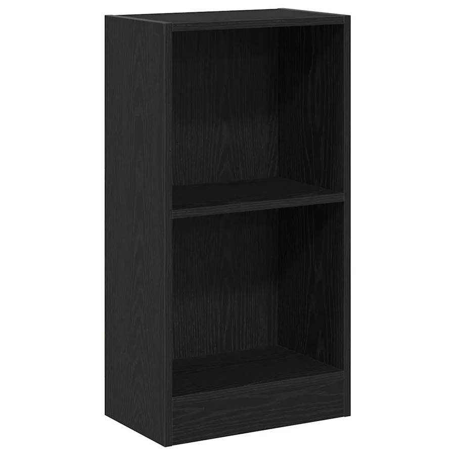 Bibliothèque chêne noir 40x24x76 cm bois d'ingénierie - 2