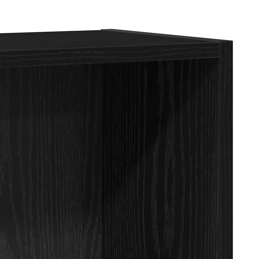 Bibliothèque chêne noir 40x24x76 cm bois d'ingénierie - 7