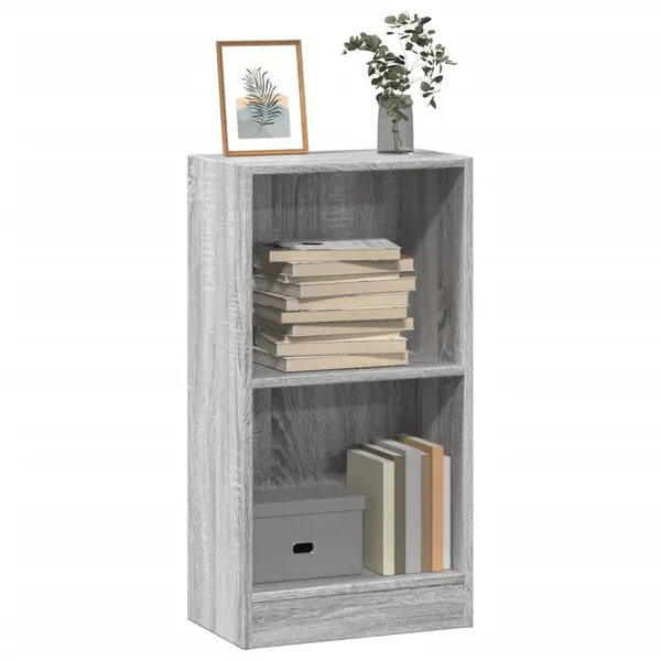 Bibliothèque sonoma gris 40x24x76 cm bois d'ingénierie