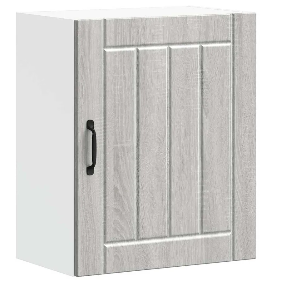 Armoires murales de cuisine 2 pcs Lucca Gris Sonoma en bois d'ingénierie - 5