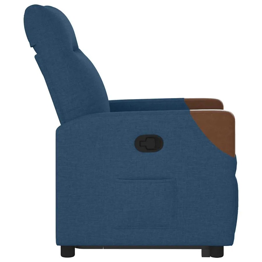 Fauteuil inclinable Bleu Tissu - 6