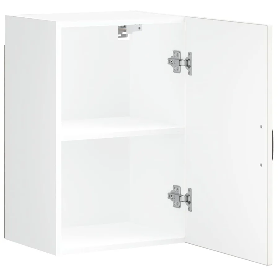 Armoire murale de cuisine Lucca blanc brillant bois ingénierie - 6