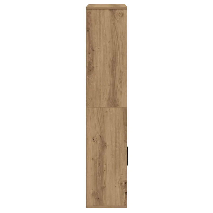 Bibliothèque chêne artisanal 60x24x120 cm bois d'ingénierie - 5