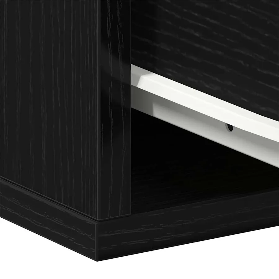 Cabinet de chevet mural avec tiroir Chêne noir 35 x 35 x 20 cm - 10