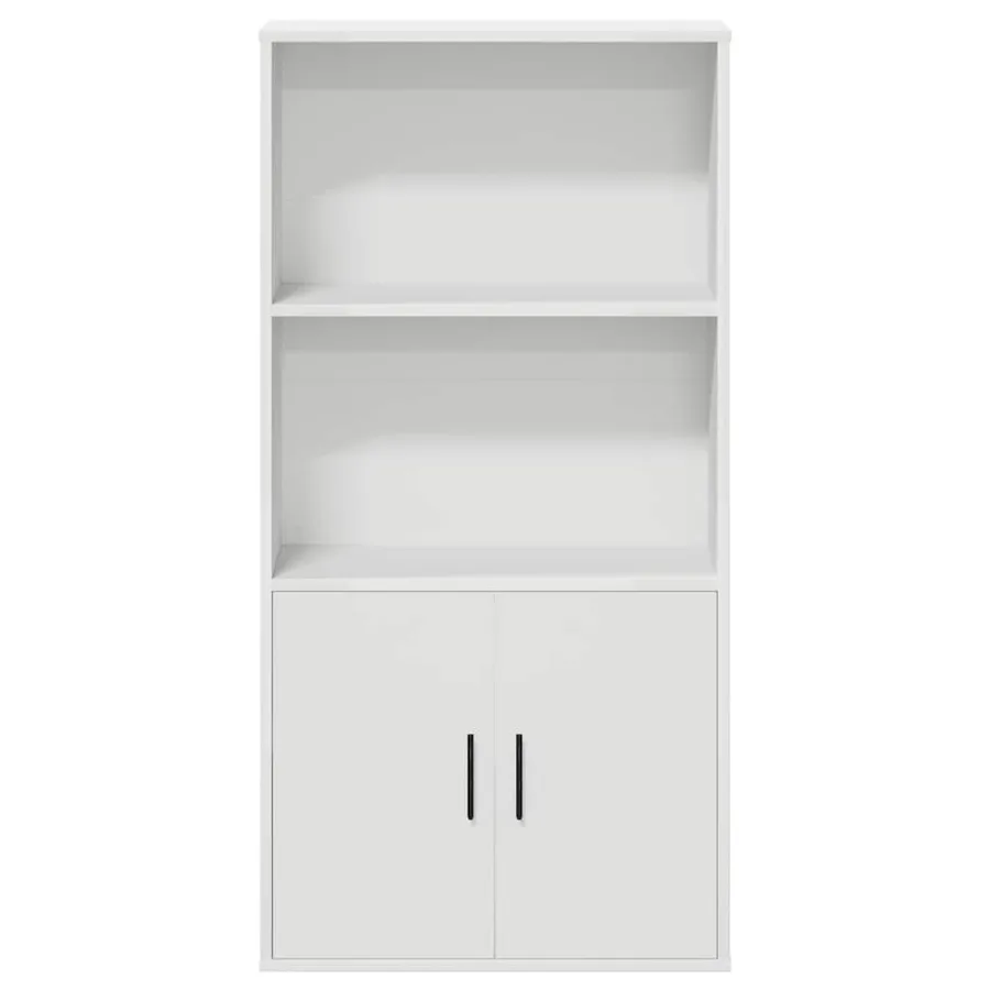 Bibliothèque blanc 60x24x120 cm bois d'ingénierie - 4
