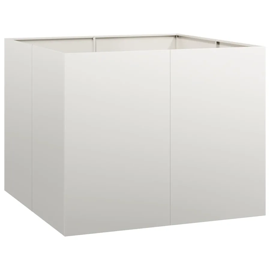 Jardinière 100x100x80 cm acier inoxydable - 2