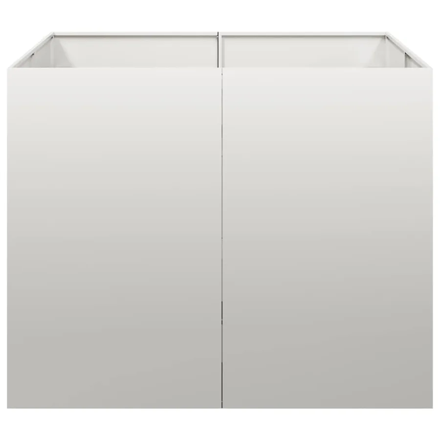 Jardinière 100x100x80 cm acier inoxydable - 4