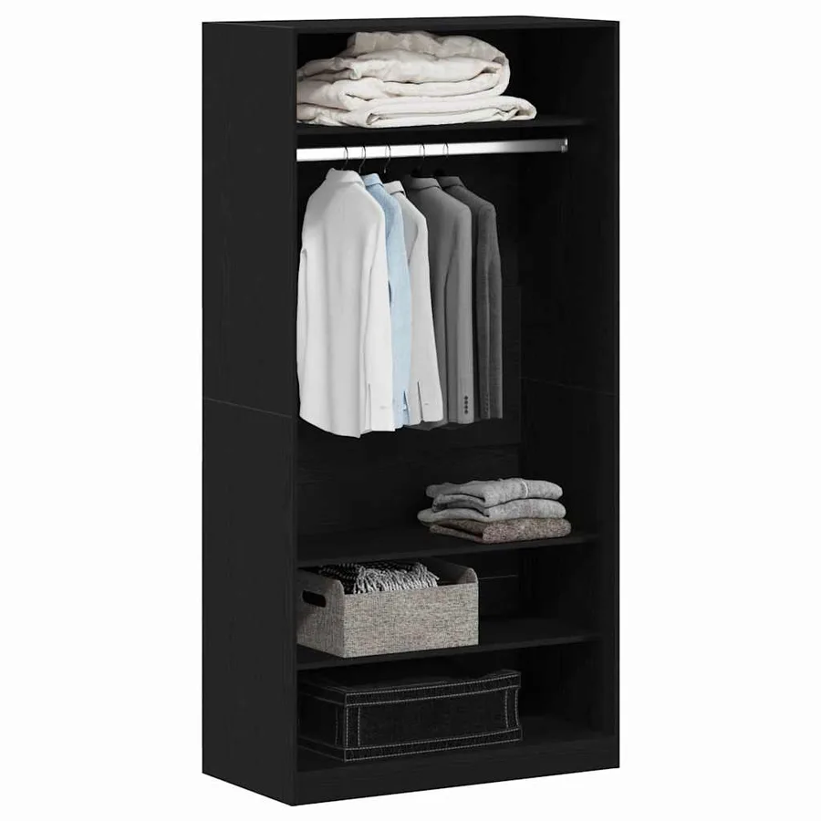 Armoire Chêne noir 100 x 50 x 200 cm Bois d'ingénierie - 3