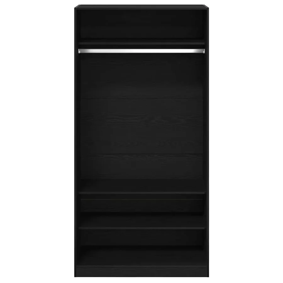 Armoire Chêne noir 100 x 50 x 200 cm Bois d'ingénierie - 6