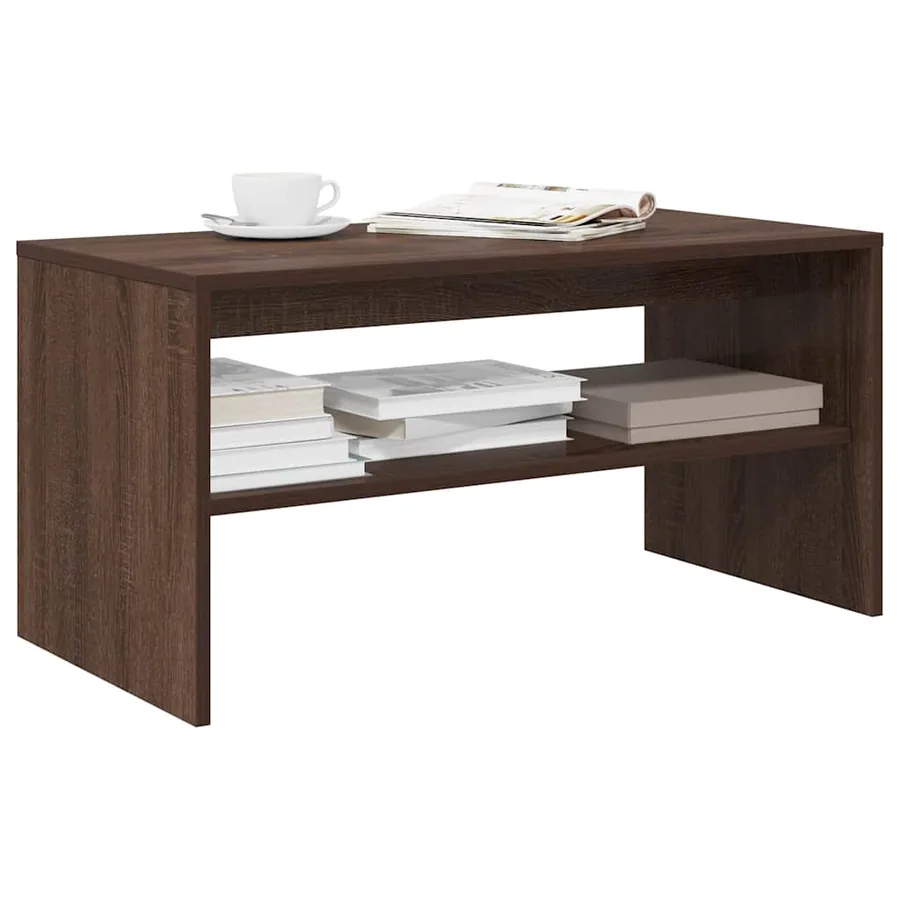 Meuble TV chêne marron 80x40x40 cm bois d'ingénierie