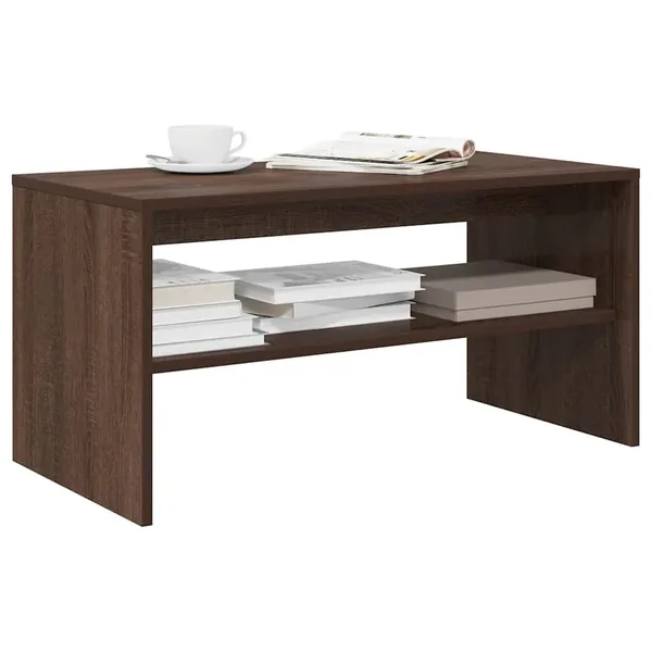 Meuble TV chêne marron 80x40x40 cm bois d'ingénierie