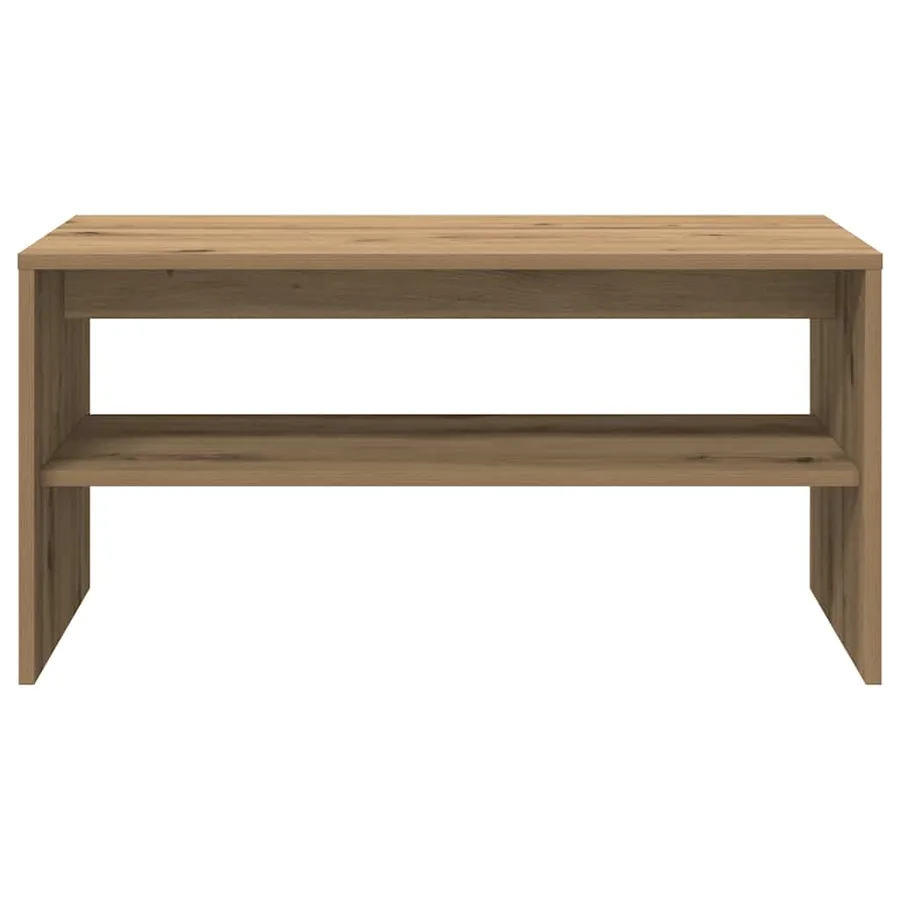 Meuble TV chêne artisanal 80x40x40 cm bois d'ingénierie - 5