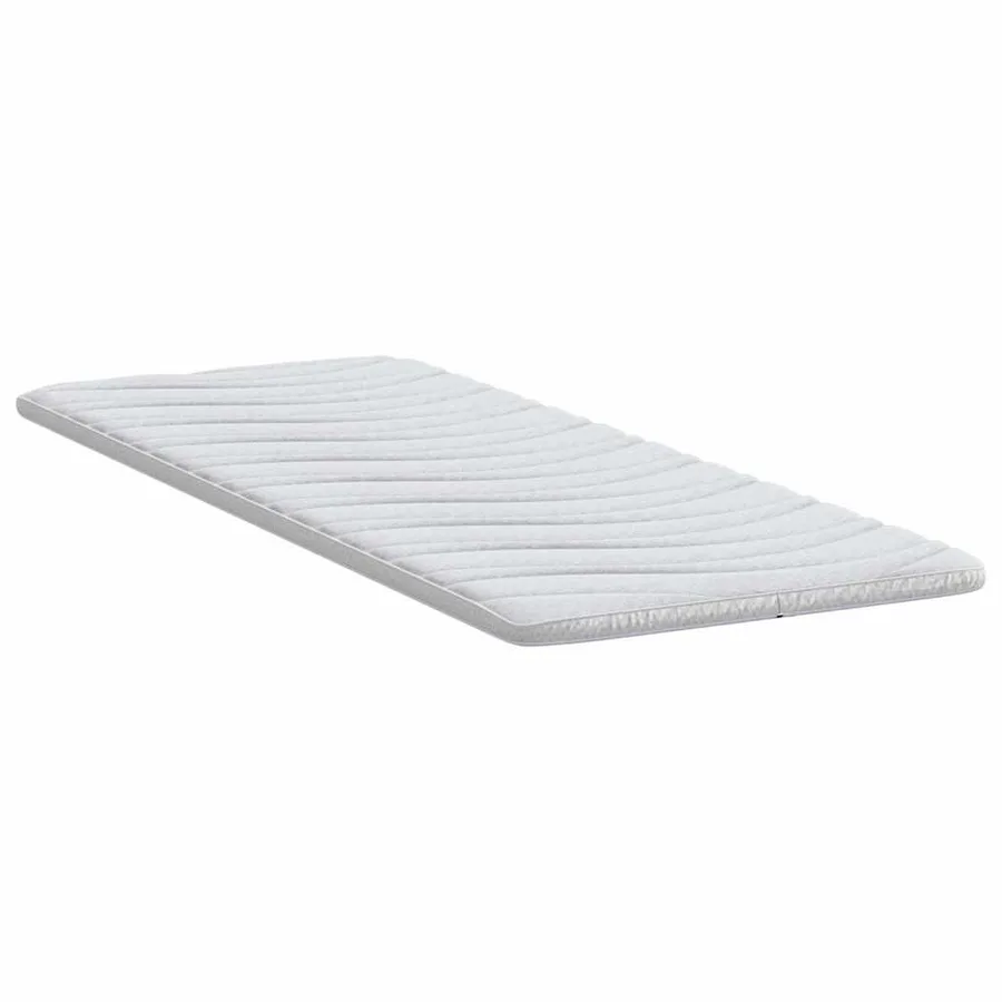 Surmatelas Blanc 80 x 200 cm Tissu en Tricot - 5
