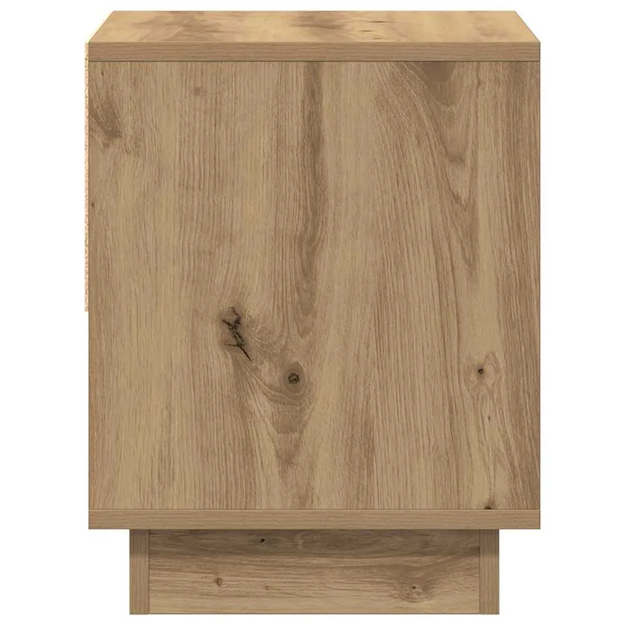 Table de nuit Chêne artisanal 45 x 34 x 44 cm Bois d'ingénierie - 7