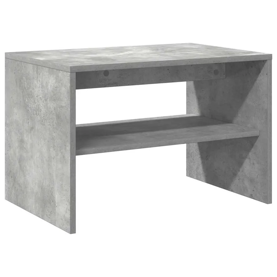 Meuble TV gris béton 60x40x40 cm bois d'ingénierie - 7