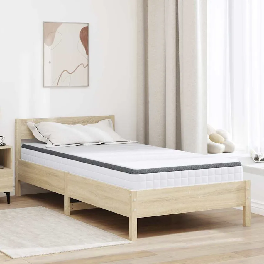 Matelas Blanc et Gris 90 x 200 cm Printemps Bonell