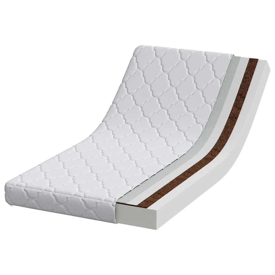 Matelas Blanc 60 x 120 cm Tissu jacquard - 3