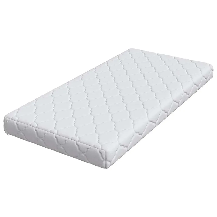Matelas Blanc 60 x 120 cm Tissu jacquard - 4