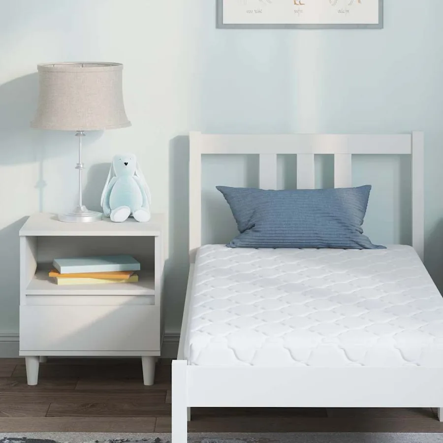 Matelas Blanc 60 x 120 cm Tissu jacquard - 7