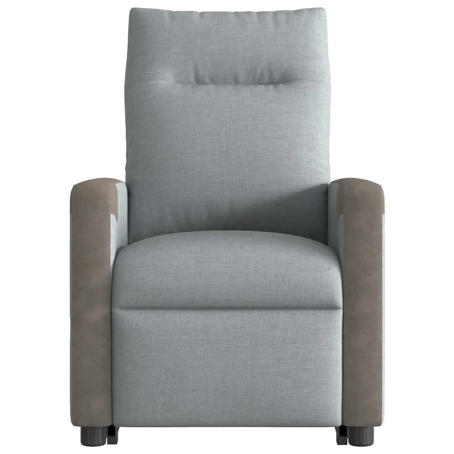 Fauteuil inclinable Gris clair Tissu - 4
