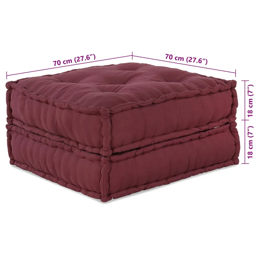 Unité de canapé modulaire 2 pcs Marron 140 x 70 x 36 cm Tissu - 3