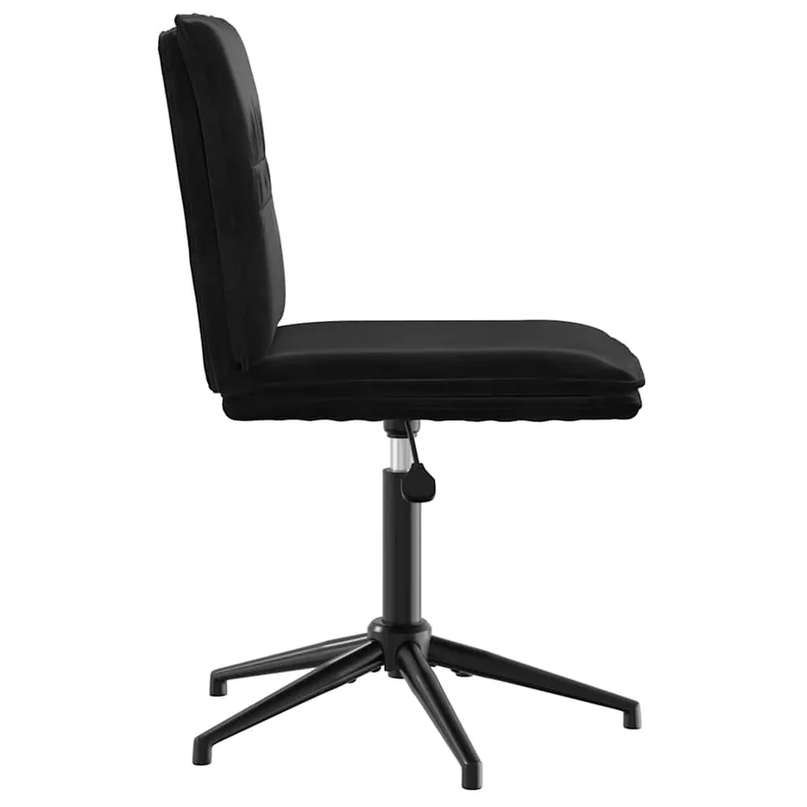 Chaises à manger lot de 4 Noir Velours - 5