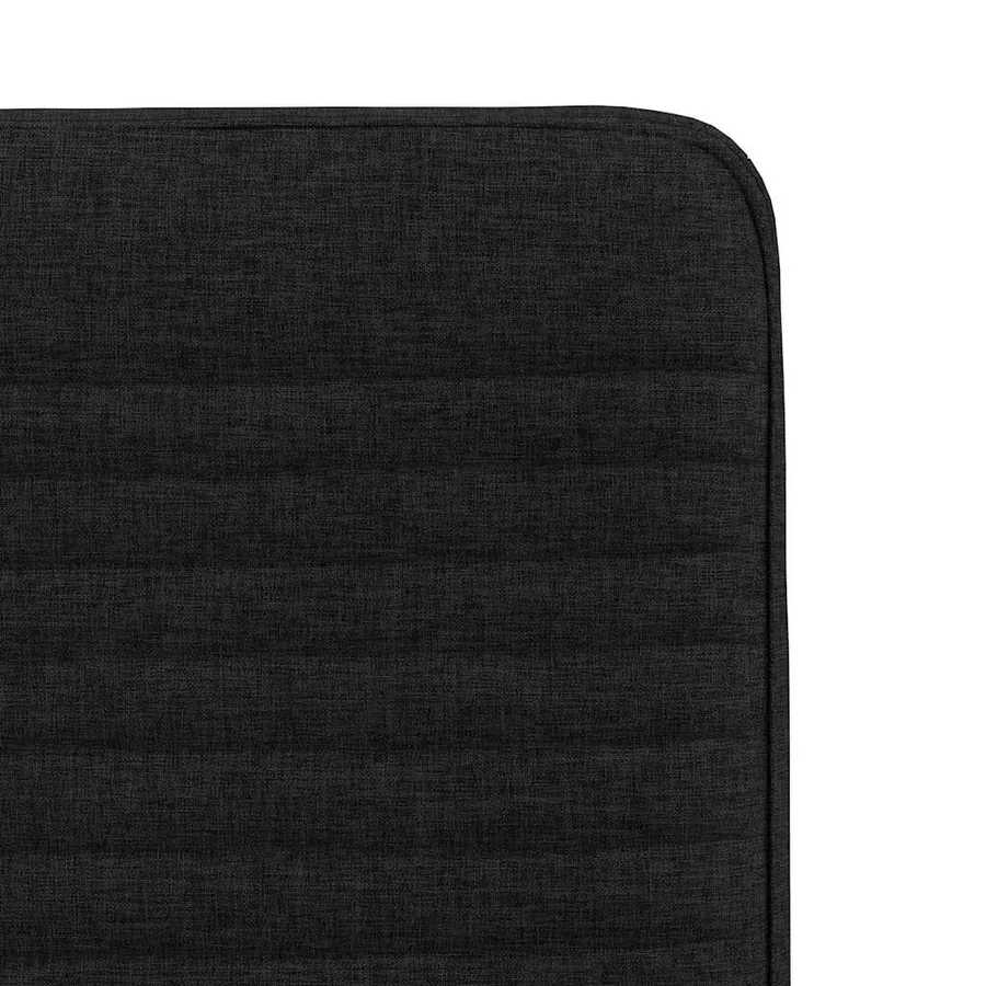 Chaises à manger lot de 2 noir tissu - 7