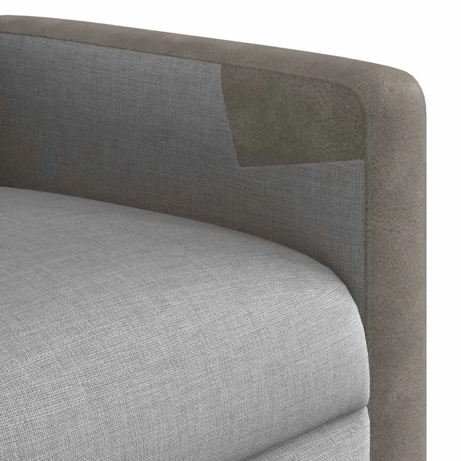 Fauteuil de massage inclinable électrique gris nuage tissu - 11