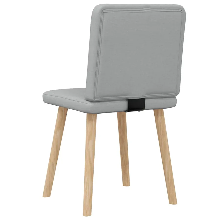 Chaises à manger lot de 2 gris clair tissu - 6