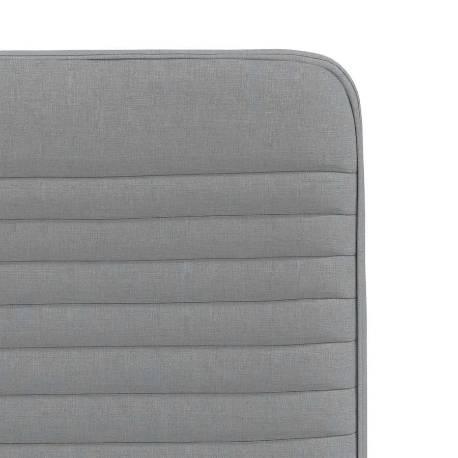 Chaises à manger lot de 2 gris clair tissu - 7
