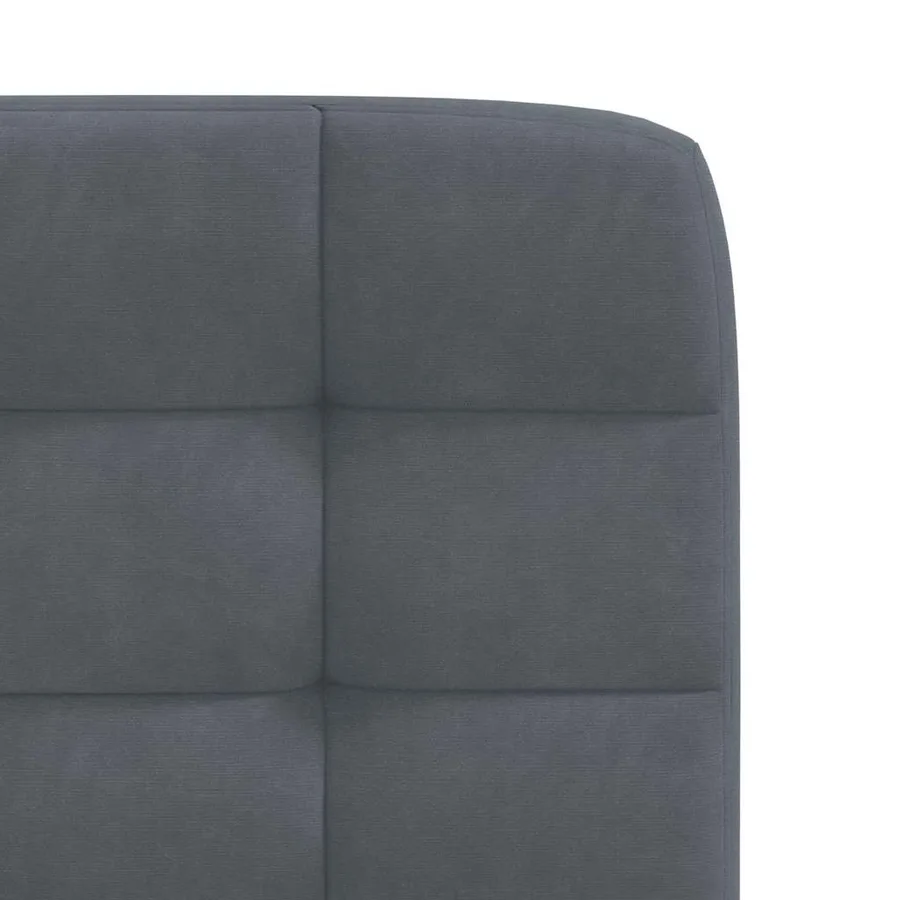 Chaises à manger lot de 2 Gris foncé Velours - 7