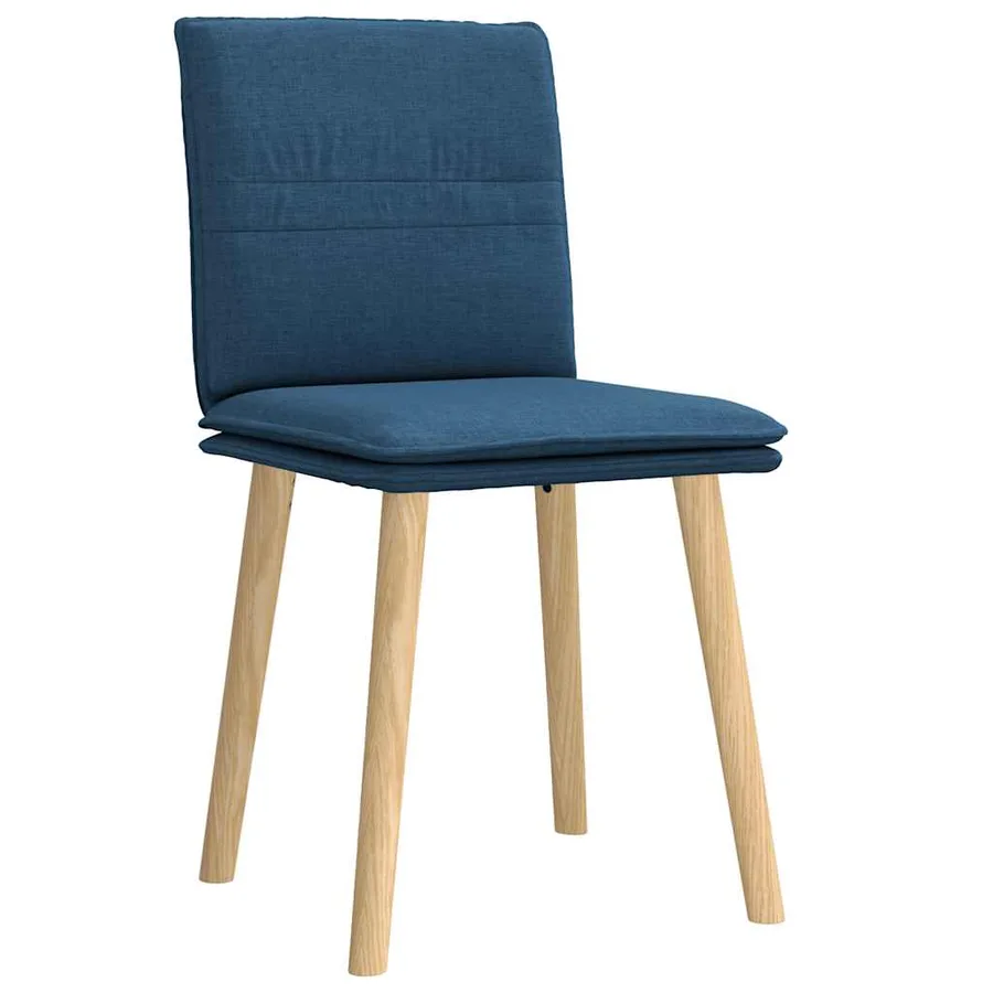 Chaises à manger lot de 2 bleu tissu - 3