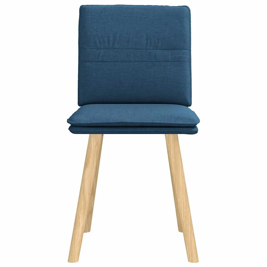 Chaises à manger lot de 2 bleu tissu - 4